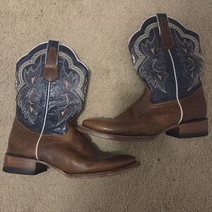 Agave Men's Western Boots in Brown and Navy